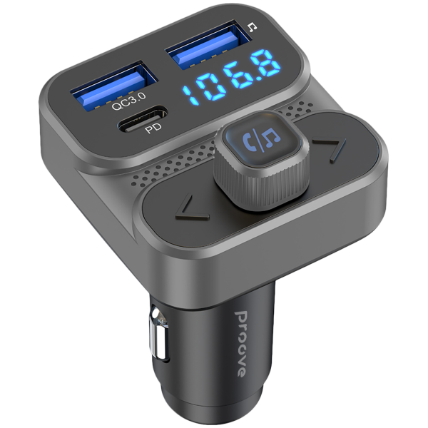 Car Charger Proove FM Launcher Luxor SE 36W (PD+QC3.0) Type-C+USB - Photo 4