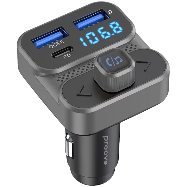 Car Charger Proove FM Launcher Luxor SE 36W (PD+QC3.0) Type-C+USB - Photo 2