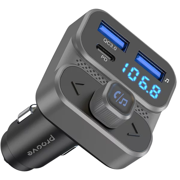 Car Charger Proove FM Launcher Luxor SE 36W (PD+QC3.0) Type-C+USB - Photo 3