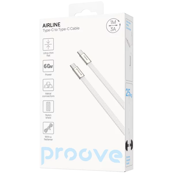 Кабель Proove AirLine Type-C до Type-C 60W (1м) - фото 3