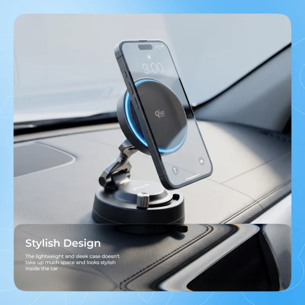 Car Mount With Wireless Charger Proove Jetlock Qi2.2 25W - Photo 10