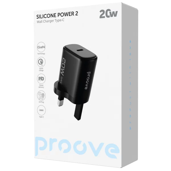 Wall Charger Proove Silicone Power 2 20W (Type-C) UK - Foto 2