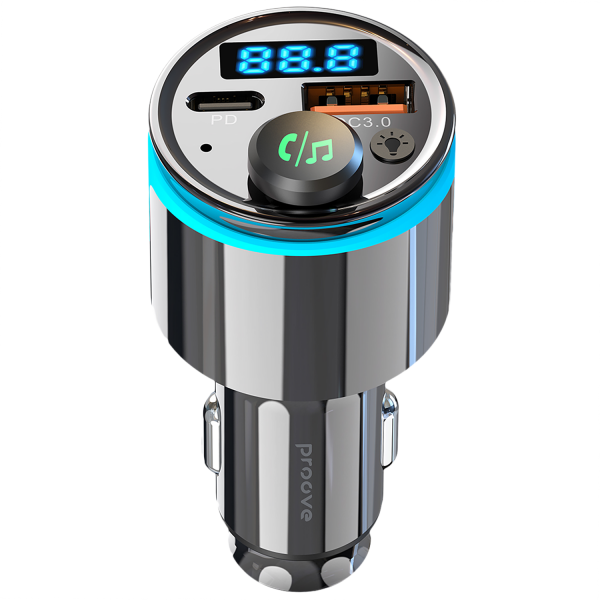 Car Charger Proove FM Launcher Nexus (PD+QC3.0) Type-C+USB - Photo 3