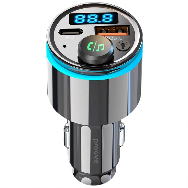 Car Charger Proove FM Launcher Nexus (PD+QC3.0) Type-C+USB - Photo 1