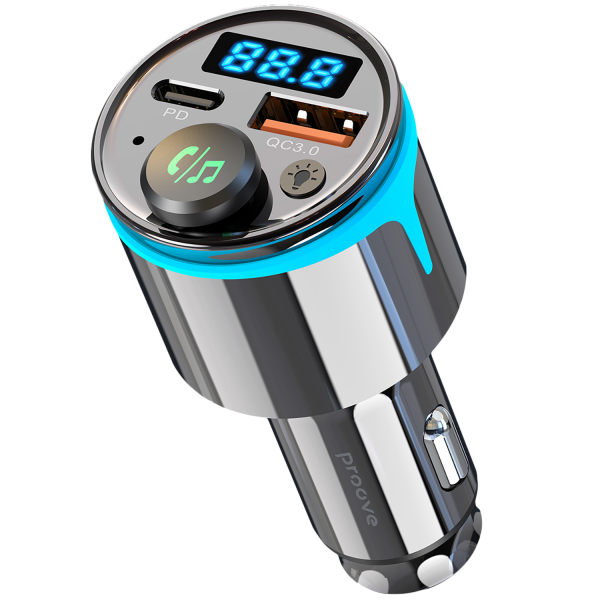 Car Charger Proove FM Launcher Nexus (PD+QC3.0) Type-C+USB - Photo 4