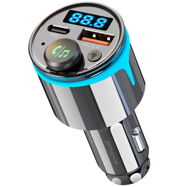 Car Charger Proove FM Launcher Nexus (PD+QC3.0) Type-C+USB - Photo 2