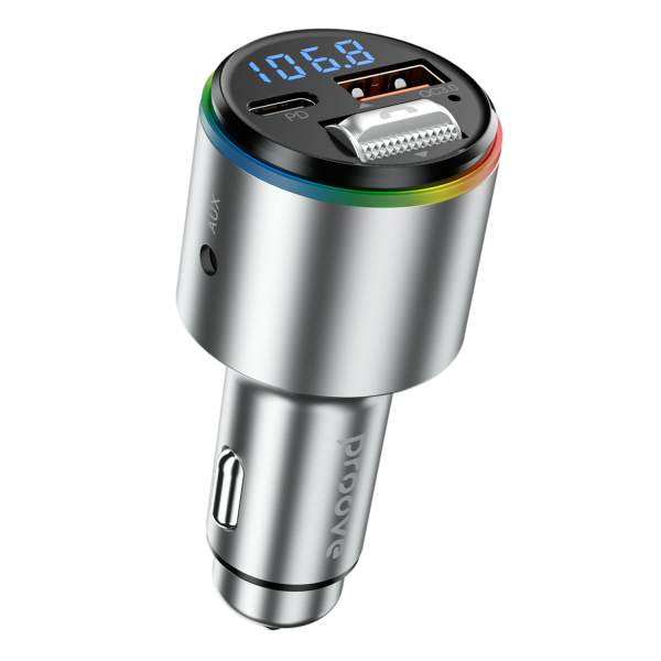 Car Charger Proove FM Launcher Power Drive 30W (PD+QC3.0) Type-C+USB - Photo 2