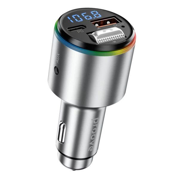 Car Charger Proove FM Launcher Power Drive 30W (PD+QC3.0) Type-C+USB