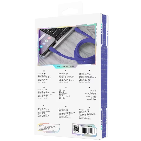 Cable Proove Gaming Eternal Type-C to Type-C 60W (1m) - Photo 2