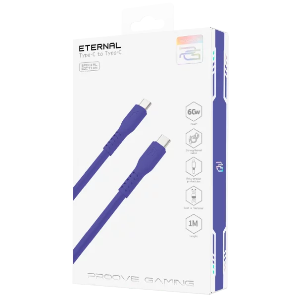 Cable Proove Gaming Eternal Type-C to Type-C 60W (1m) - Photo 1