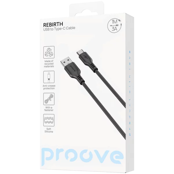 Cable Proove Rebirth USB to Type-C 3A (1m) - fotoğraf 1