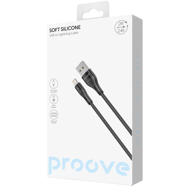 Cable Proove Soft Silicone USB to Lightning 2.4A (2m) - Zdjęcie 4