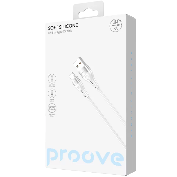 Cable Proove Soft Silicone USB to Type-C 3A (2m) - Zdjęcie 4