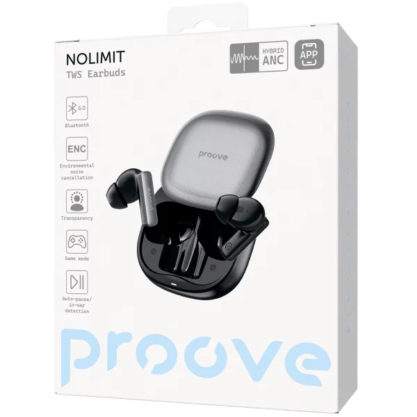 Wireless Earphones Proove NoLimit TWS with Hybrid ANC (APP) - Photo 9