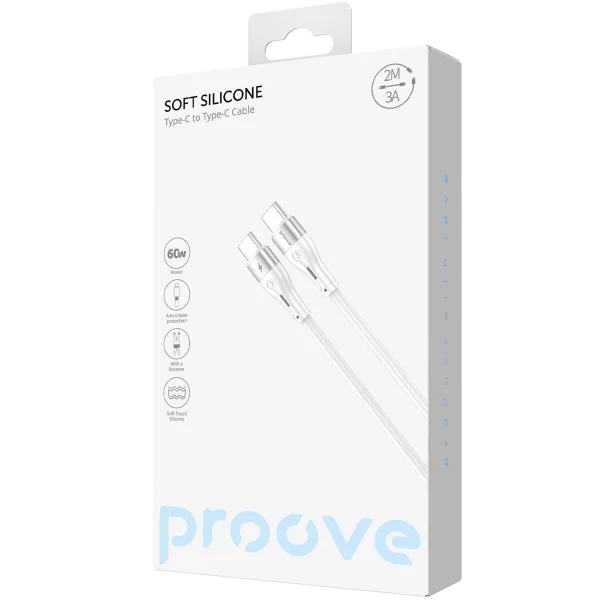 Cable Proove Soft Silicone Type-C to Type-C 60W (2m) - Zdjęcie 4