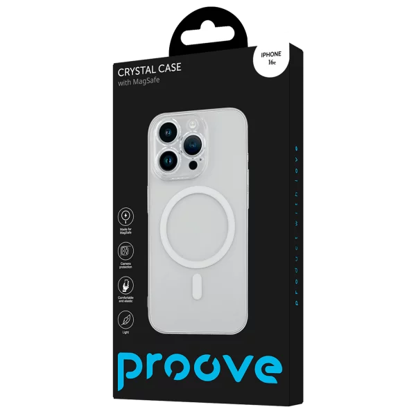 Proove Crystal Case with Magnetic Ring iPhone 16E - Foto 1