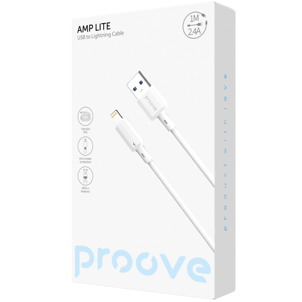 Cable Proove AMP Lite USB to Lightning 2.4A (1m)