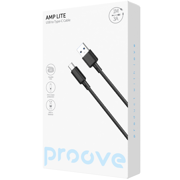 Cable Proove AMP Lite USB to Type-C 3A (1m)