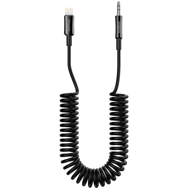 Cable AUX Proove Steel Spring Lightning to 3.5