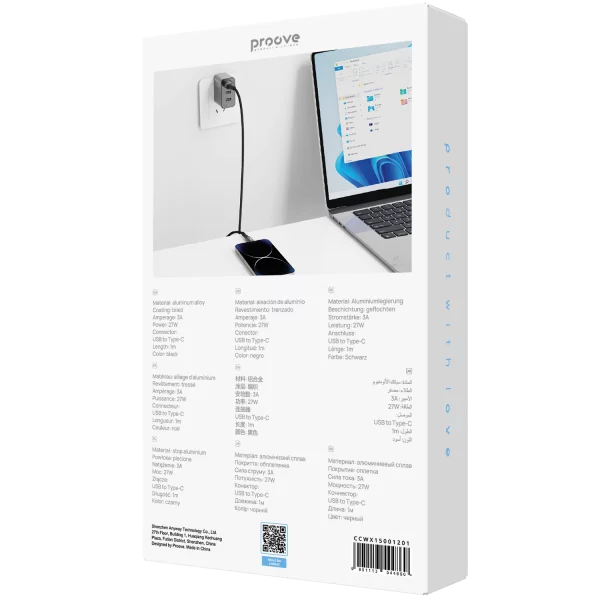 Cable Proove WireX USB to Type-C 3A (1m) - Foto 2
