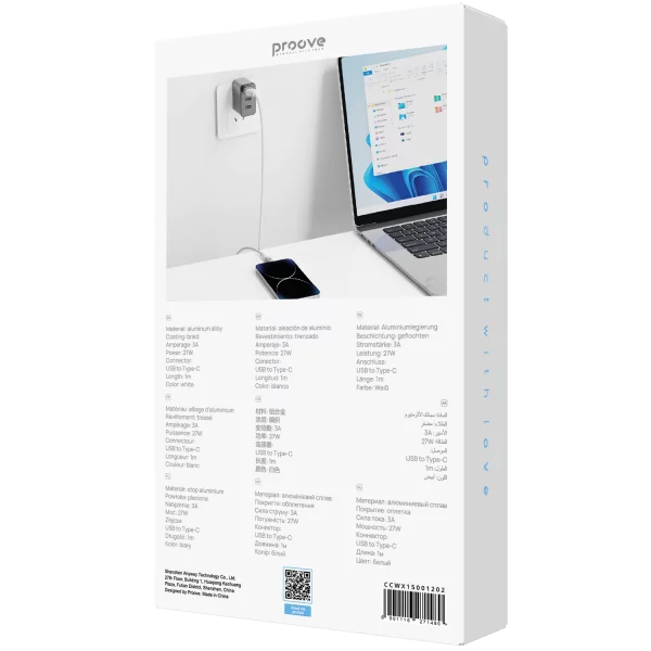 Cable Proove WireX USB to Type-C 3A (1m) - foto 2