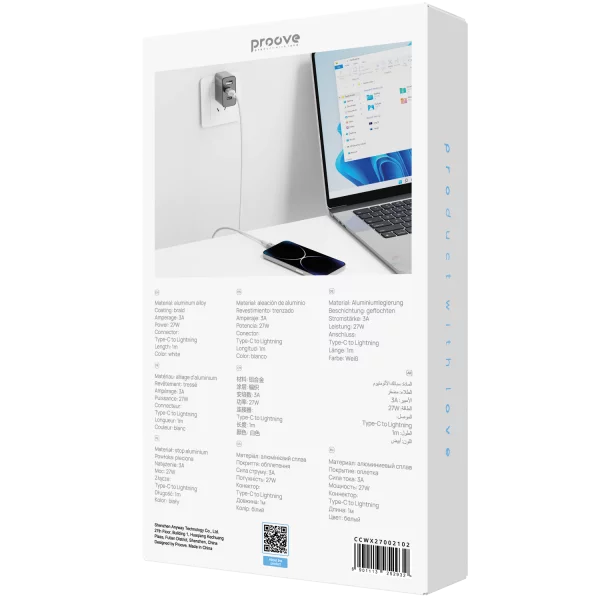 Cable Proove WireX Type-C to Lightning 27W (1m) - foto 2