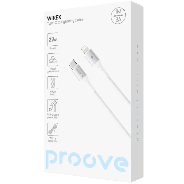 Cable Proove WireX Type-C to Lightning 27W (1m) - foto 1