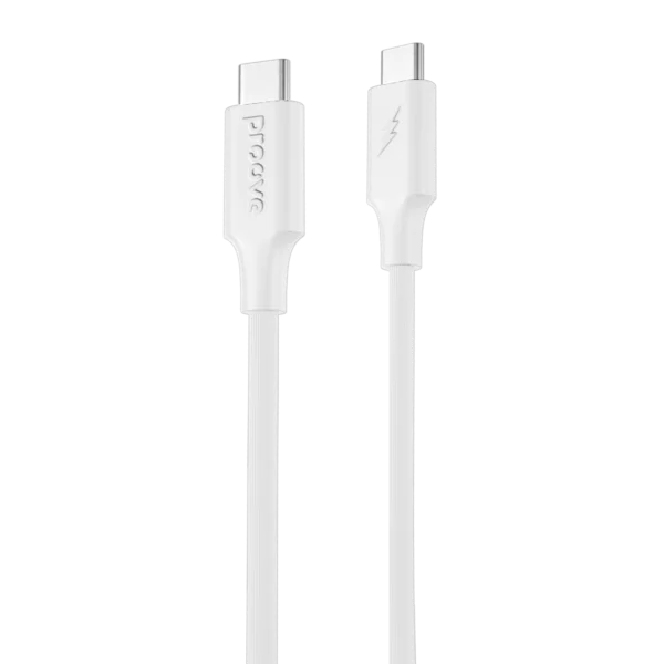 Kabel Proove gestreiftes Silikon Typ C auf Typ C 60W (1m)