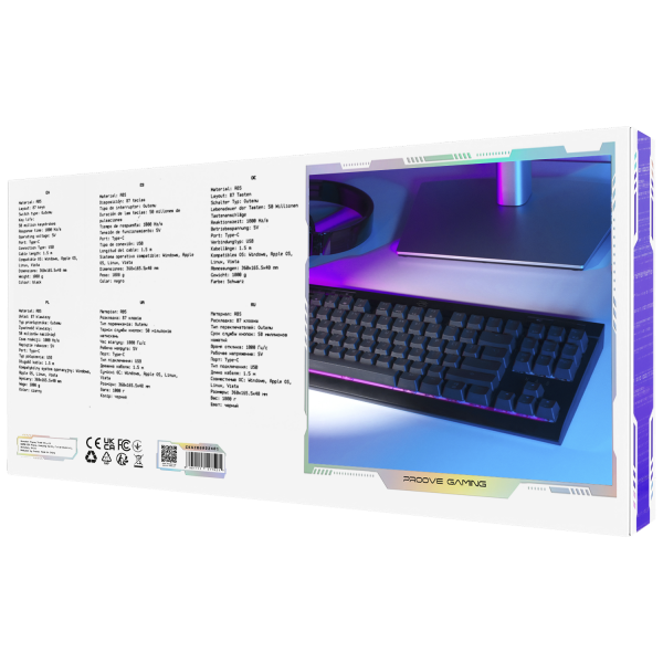 Mechanical Keyboard Proove Gaming Sideswap (English Layout) - Photo 1