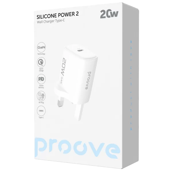 Wall Charger Proove Silicone Power 2 20W (Type-C) UK - Photo 1