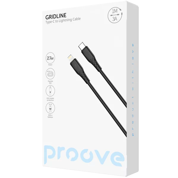 Cable Proove GridLine Type-C to Lightning 27W (1m) - Photo 1