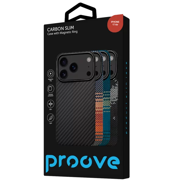 Proove Carbon Slim with Magnetic Ring iPhone 17 Air - Foto 1