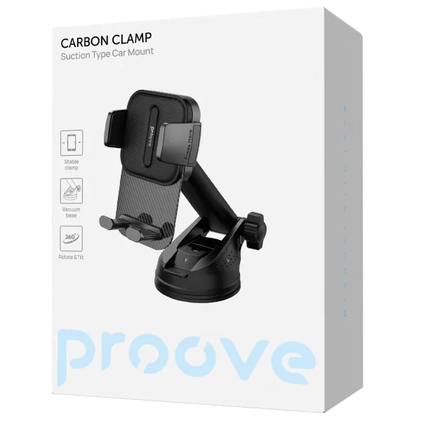 Car Holder Proove Carbon Clamp Suction Type Car Mount - Foto 2