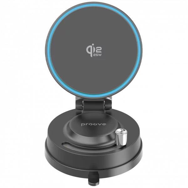 Car Mount With Wireless Charger Proove Jetlock Qi2.2 25W - Foto 1
