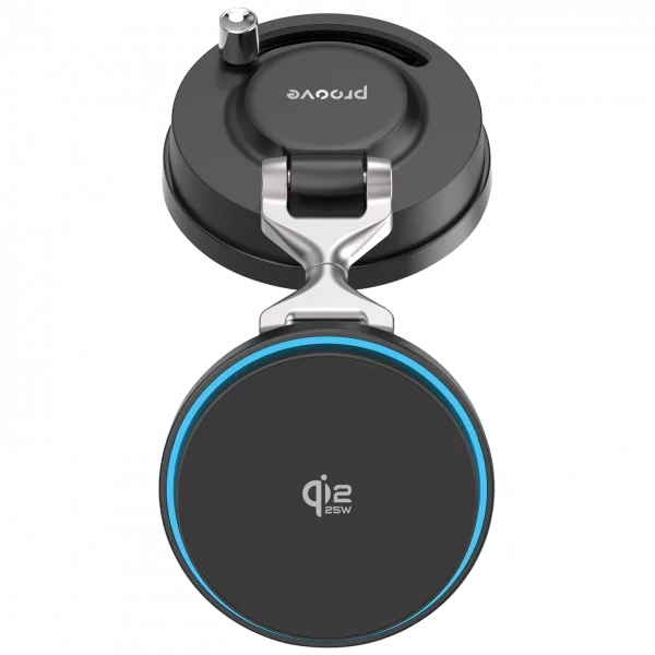 Car Mount With Wireless Charger Proove Jetlock Qi2.2 25W - Foto 3