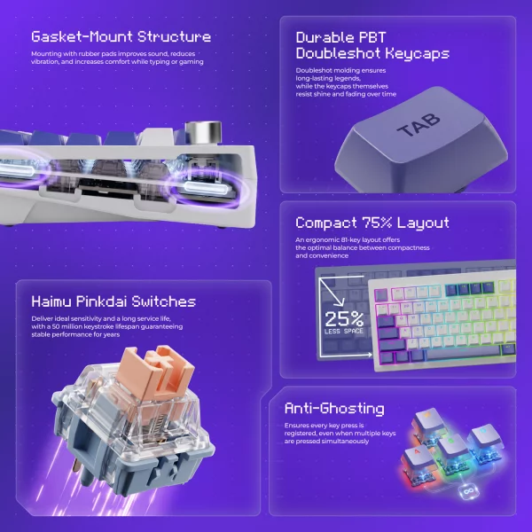 Wireless Keyboard Proove Gaming Raster (Ukraine Layout) - Photo 9