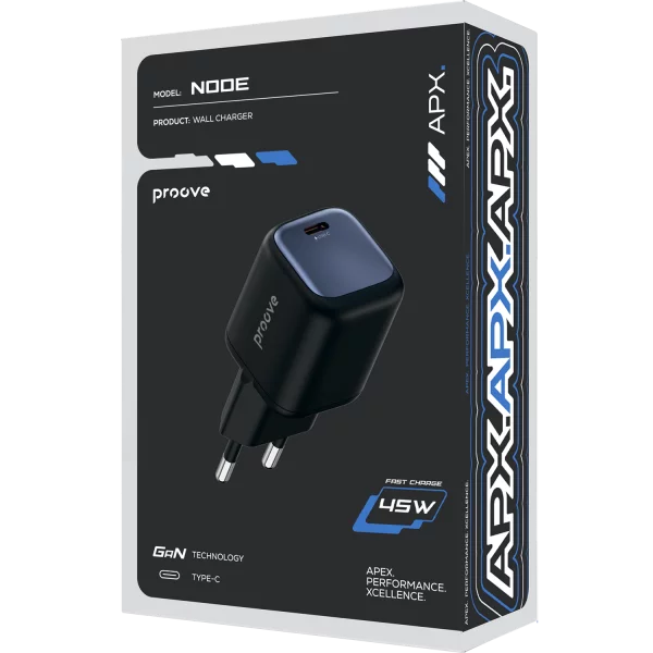 Wall Charger Proove APX Node 45W GaN (Type-C) - fotoğraf 1