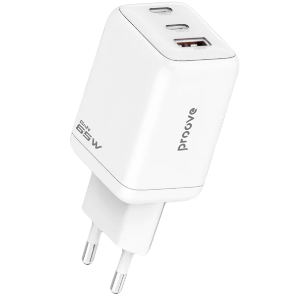 Мережевий зарядний пристрій Proove APX Node 65W GaN (2*Type-C +USB)