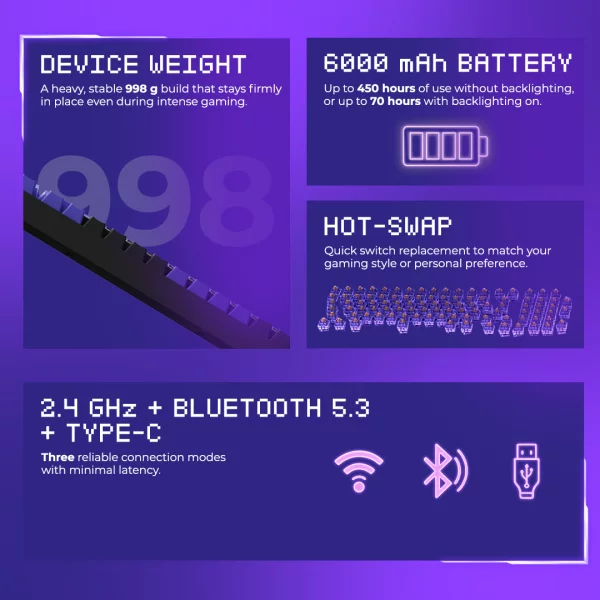 Wireless Keyboard Proove Gaming Slicker Pro (English Layout) - Photo 8
