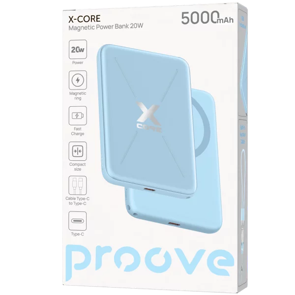 Power Bank Proove X-Core 20W 5000mAh With Cable Type-C to Type-C - Photo 1