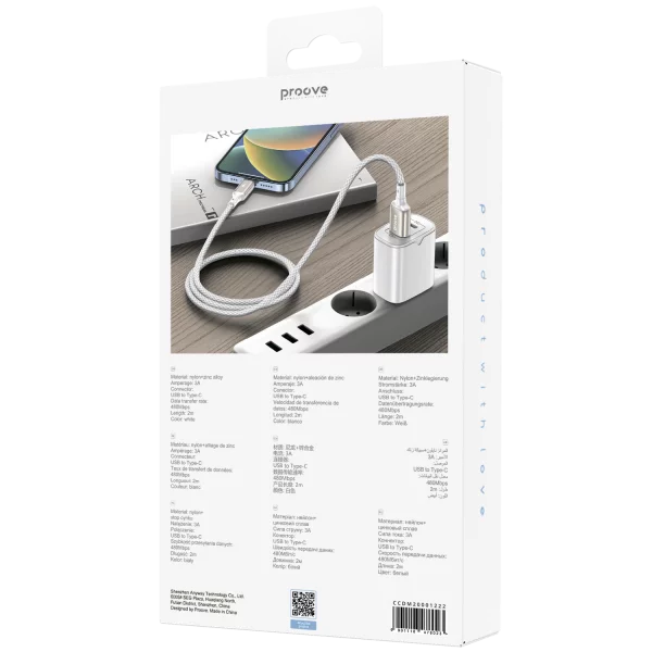 Cable Proove Dense Metal USB to Type-C 2.4A (2m) - Photo 5