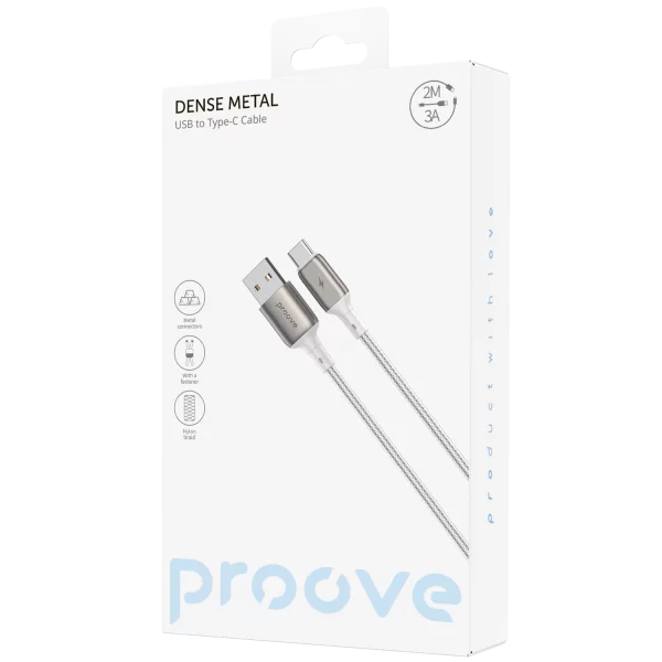 Cable Proove Dense Metal USB to Type-C 2.4A (2m) - Photo 4