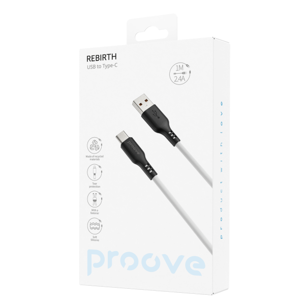Cable Proove Rebirth USB to Type-C 2.4A (1m) - Photo 1