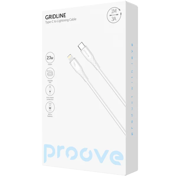 Cable Proove GridLine Type-C to Lightning 27W (1m) - Photo 1