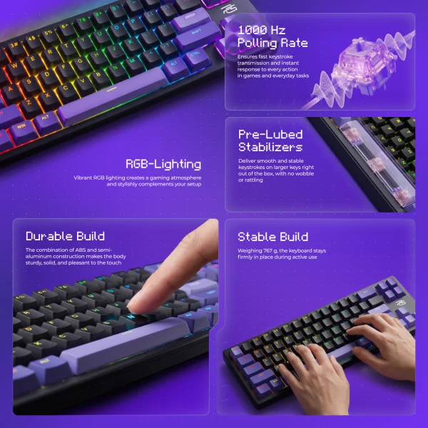 Wired Magnetic Keyboard Proove Gaming Aress (Ukraine Layout) - Foto 10