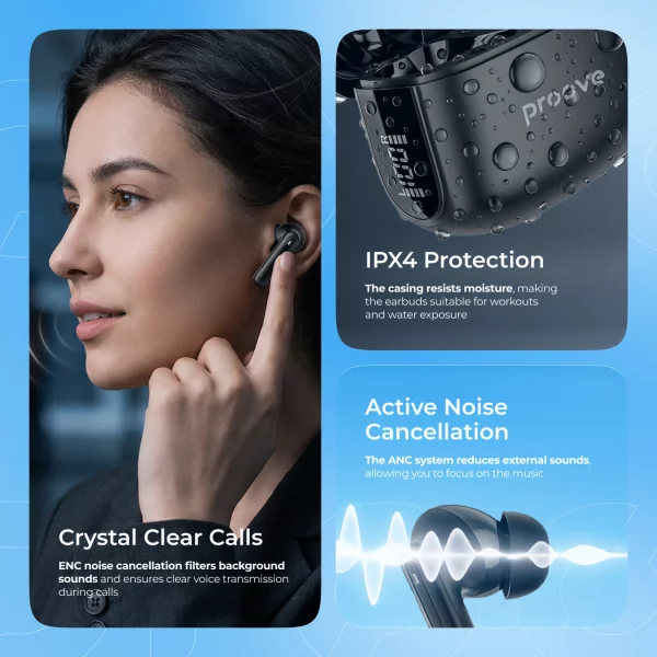 Wireless Earphones Proove Tempo TWS with ANC (APP) - 照片 6
