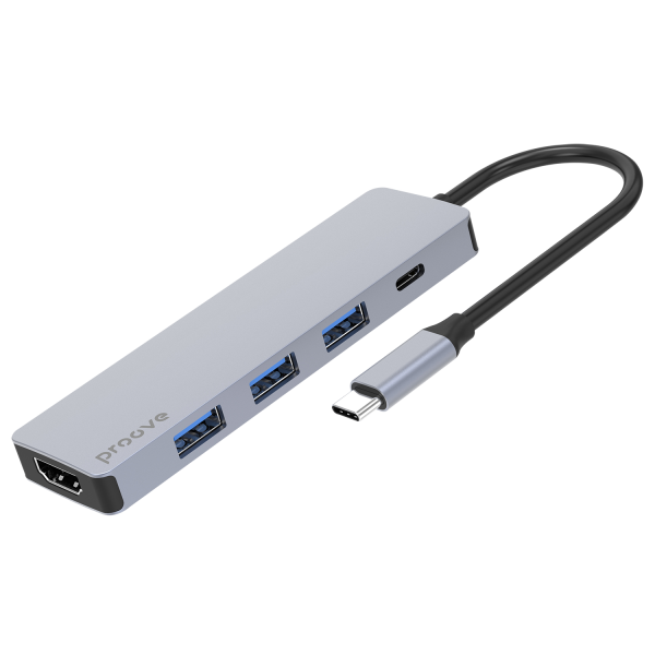 Type-C-HUB Proove Iron Link 5 in 1 (3*USB3.0 + Tyce C + HDMI) - Photo 2
