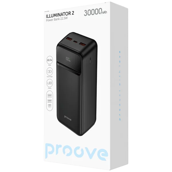 Power Bank Proove Illuminator 2 22.5W 30000mAh - Photo 1