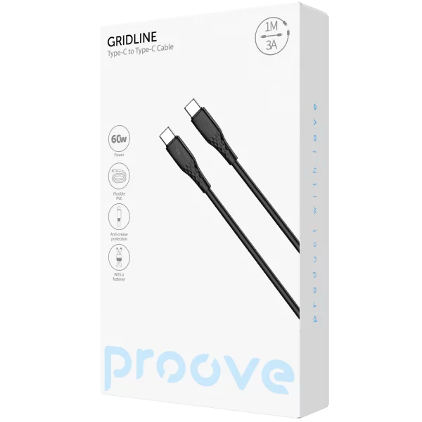Cable Proove GridLine Type-C to Type-C 60W (1m) - Photo 1
