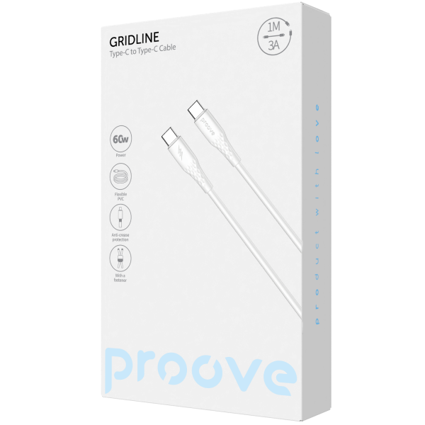 Cable Proove GridLine Type-C to Type-C 60W (1m)